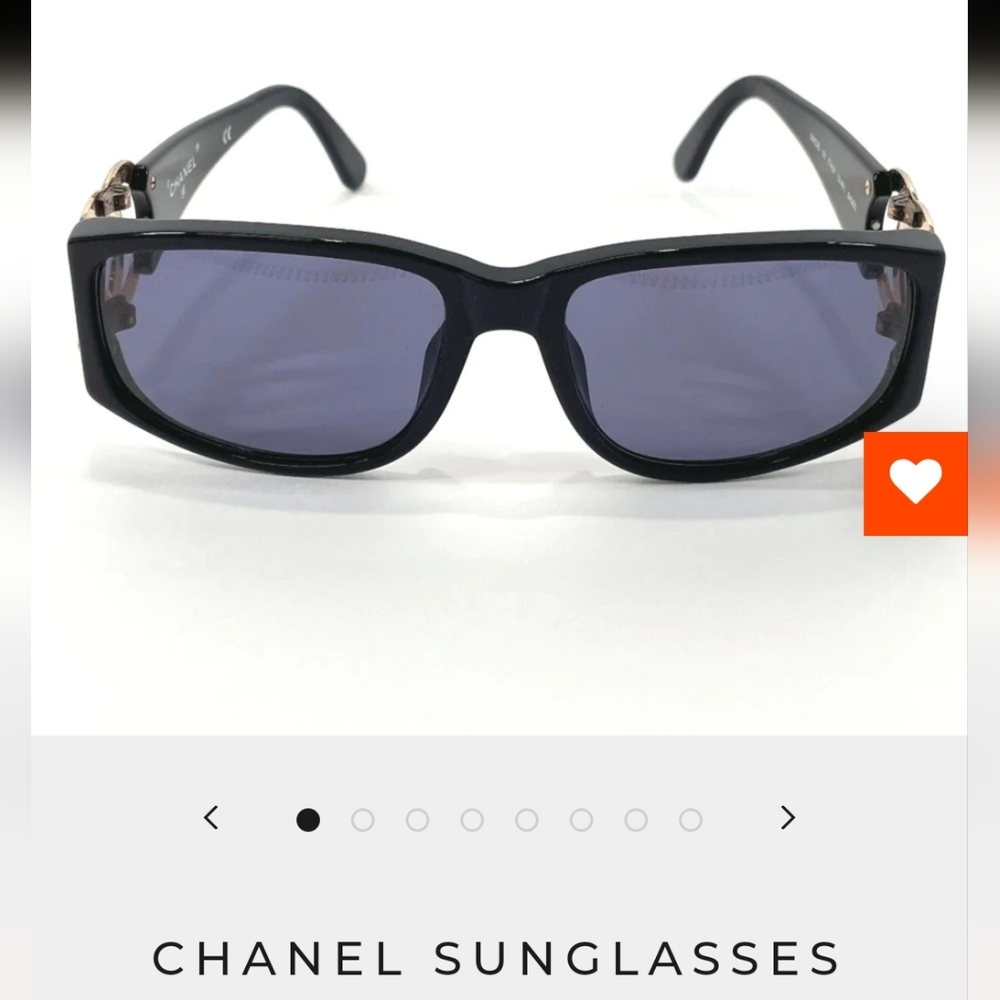 Chanel womens black sunglasses